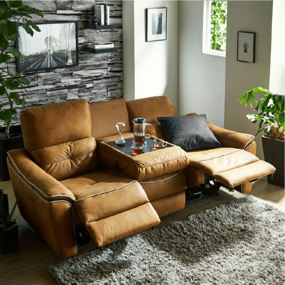 【美品】バッジオ 電動ソファ 3人掛け【定価80%OFF!】