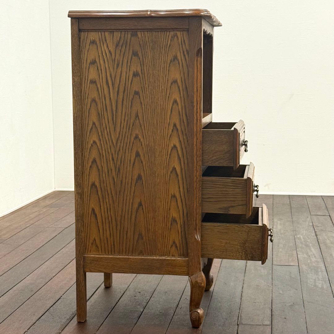 H19K47 ルーマニア製 電話台 猫脚