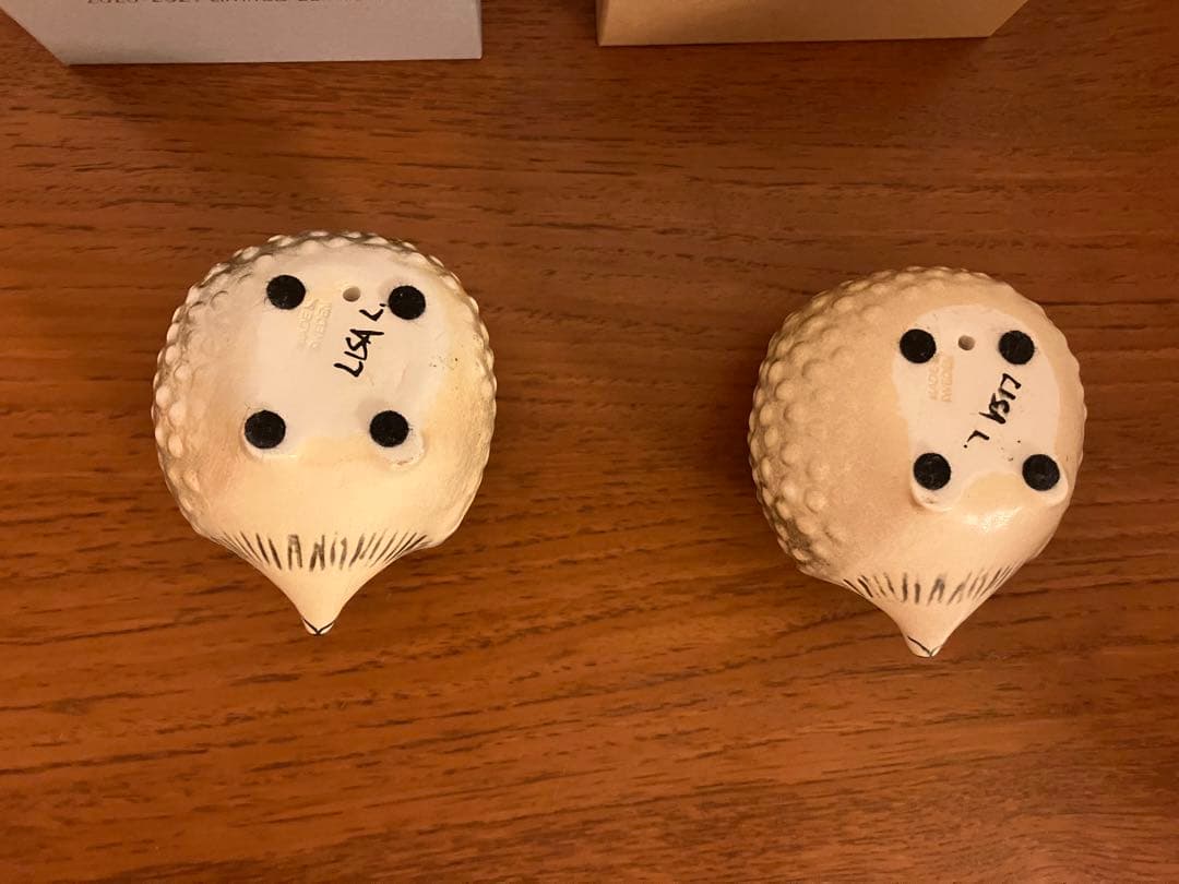 リサラーソン 置物 ハリネズミ 流れ星のハリー ヘイドー　ヘイヘイ　2個セット