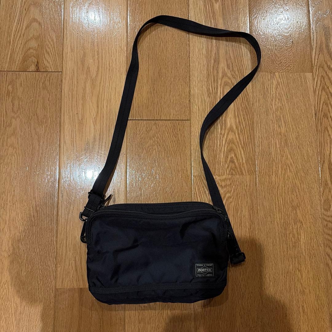 美品　半額！ポーター　【PORTER 】FLASH ショルダーバッグ ブラック