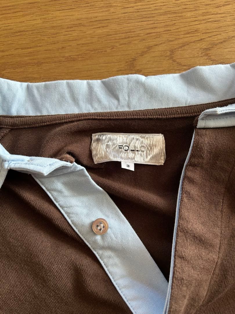 FOLL / フォル　dry cotton rugby shirt