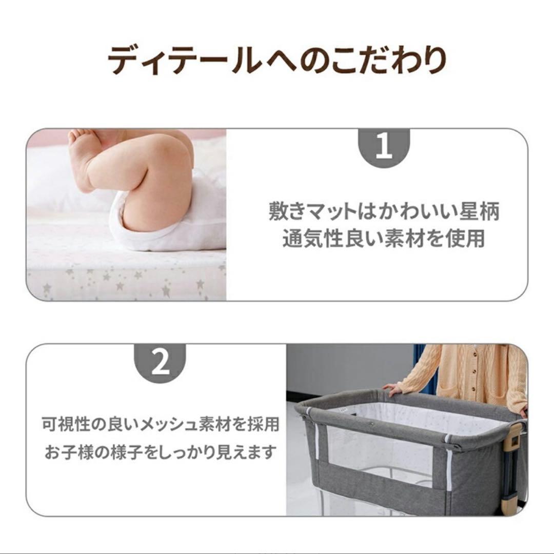 HZDMJ ベビーベッド 折りたたみ