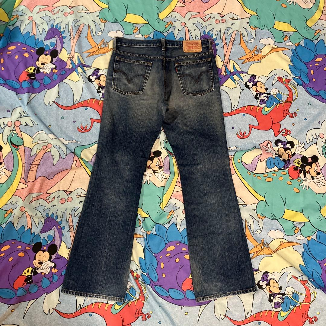 00sリーバイス517 デニムパンツ　フレア　ブーツカット ヒゲ　縦落ち　W34