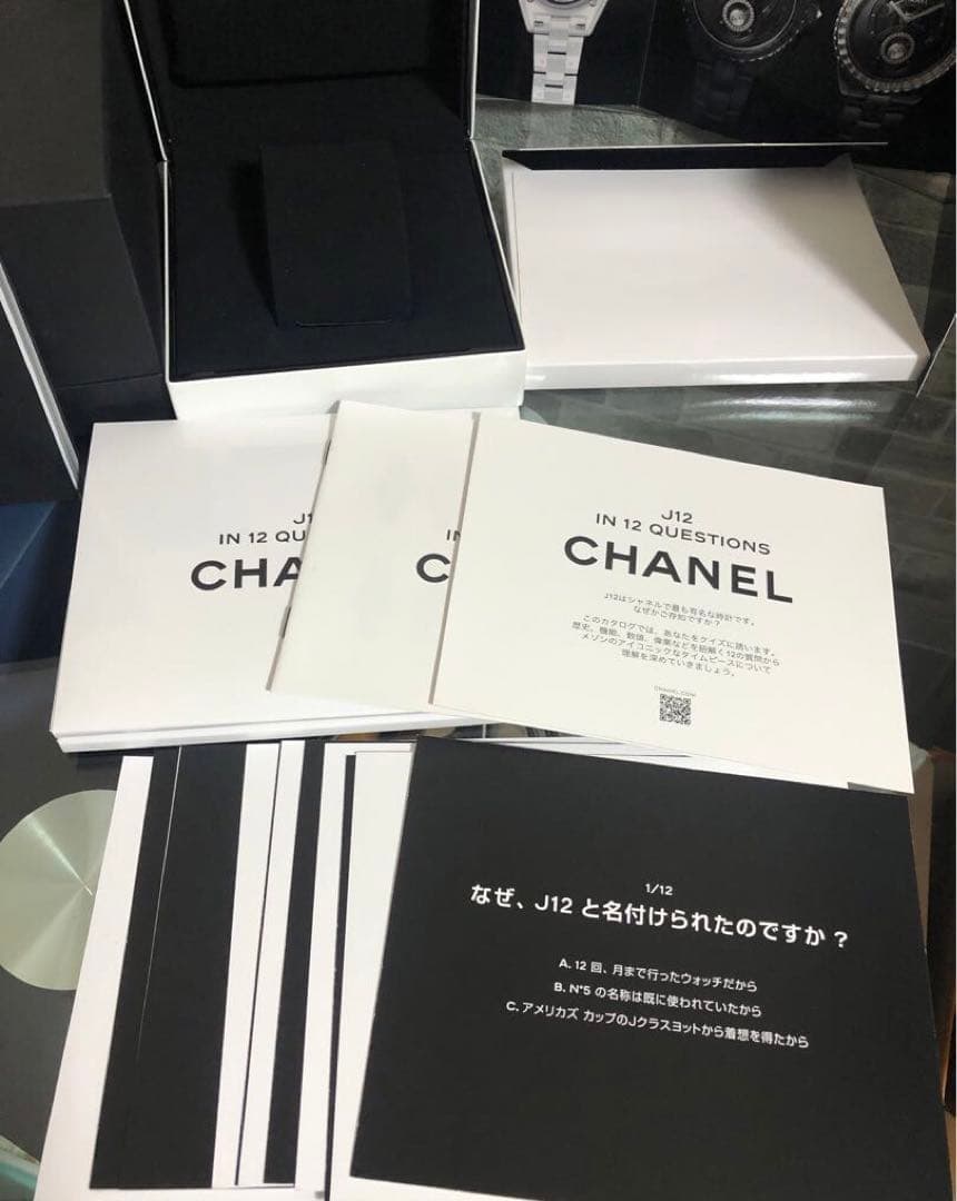 シャネル　時計ケースj12 セラミック　ダイヤ