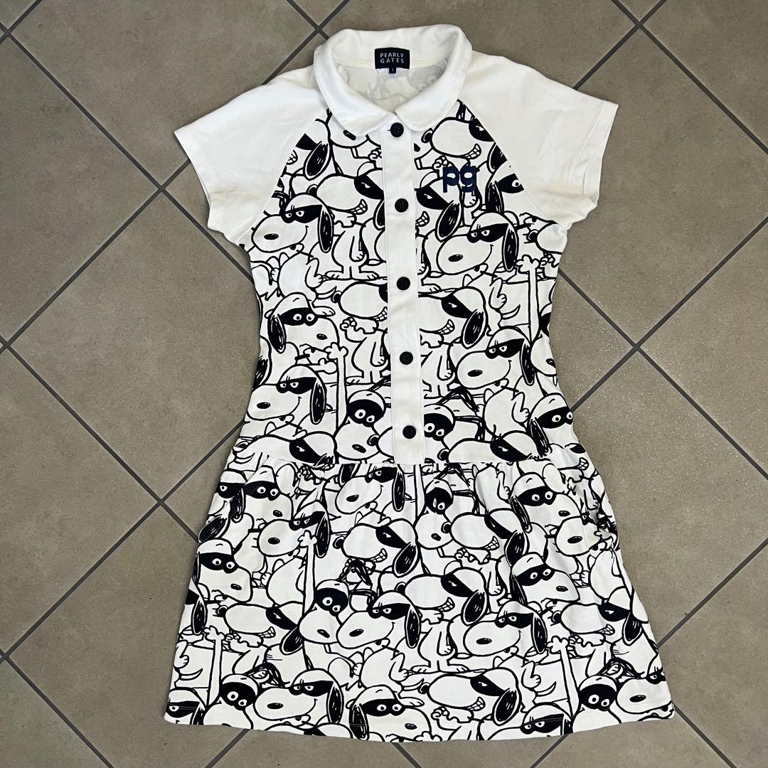 Pearly gates パーリーゲイツ　スヌーピー ワンピース　ゴルフ　総柄