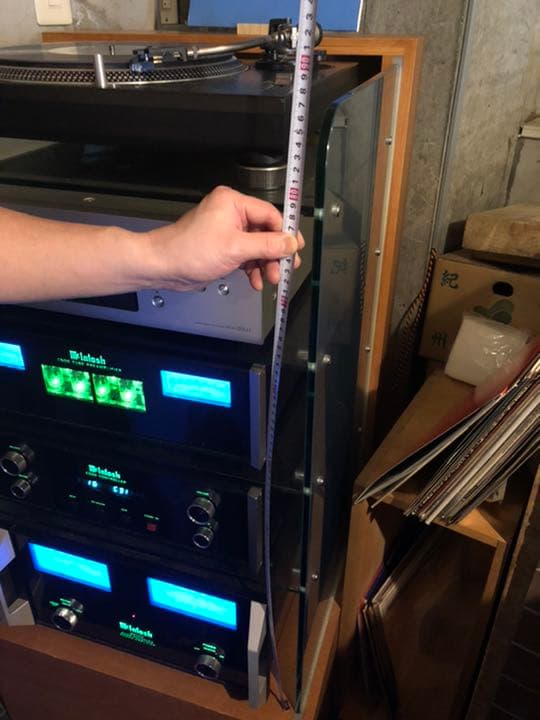 CDプレイヤー　レコード　棚　ラック特注品