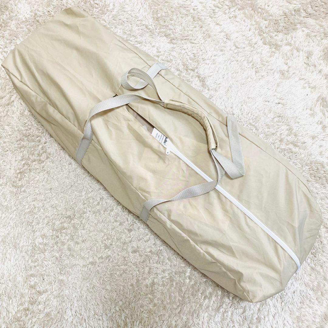 美品♡アップリカ ココネルエアー ココアブラウン♡キャスター付 ベビーベッド