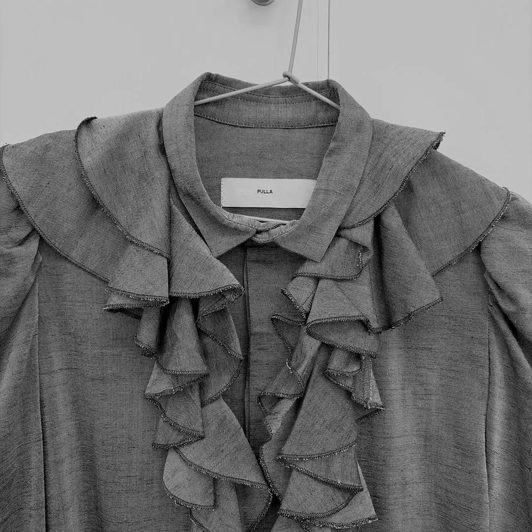 TOGA SLAB TROPICAL FRILL SHIRT フリル シャツ