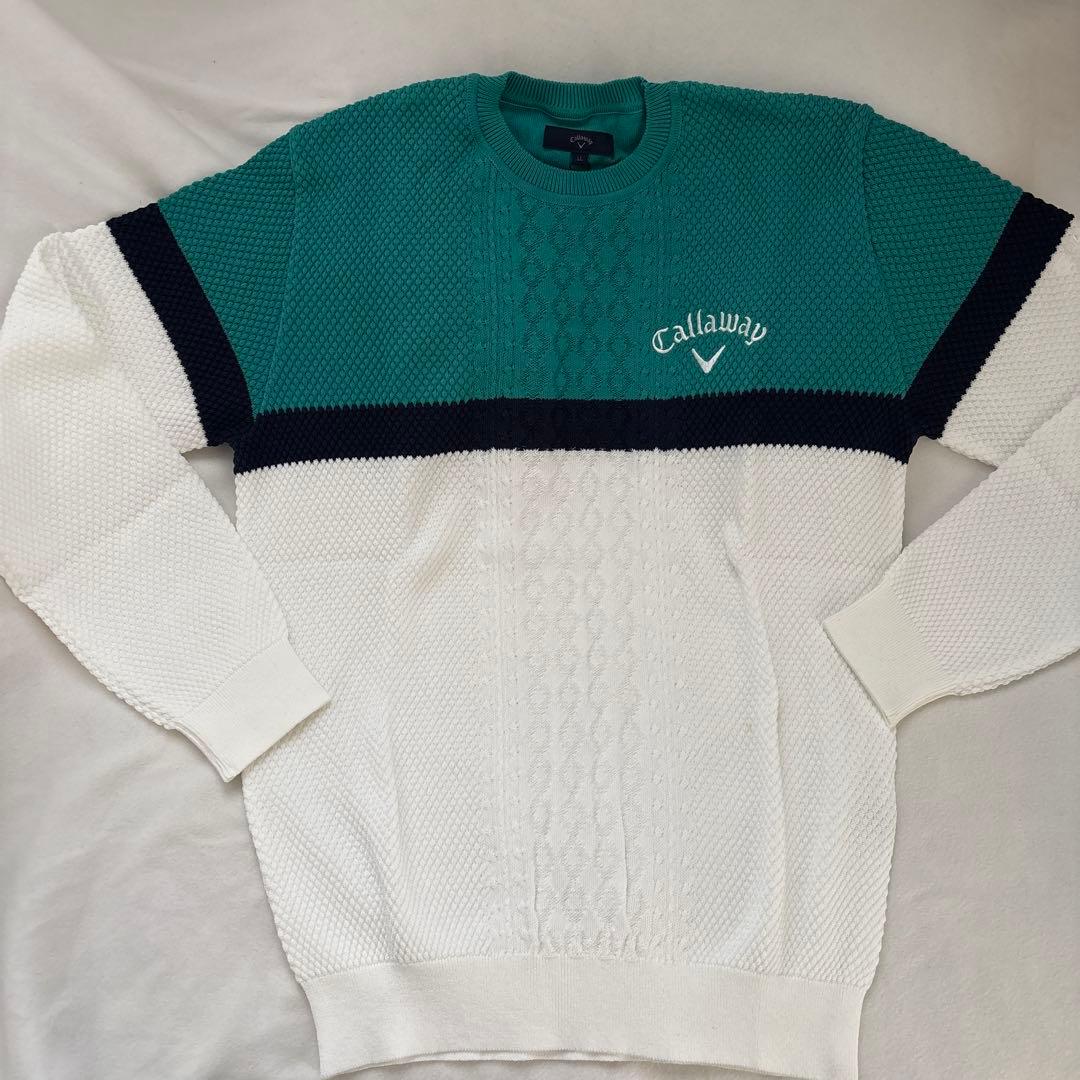 キャロウェイゴルフメンズセーター新品未使用シミ有り