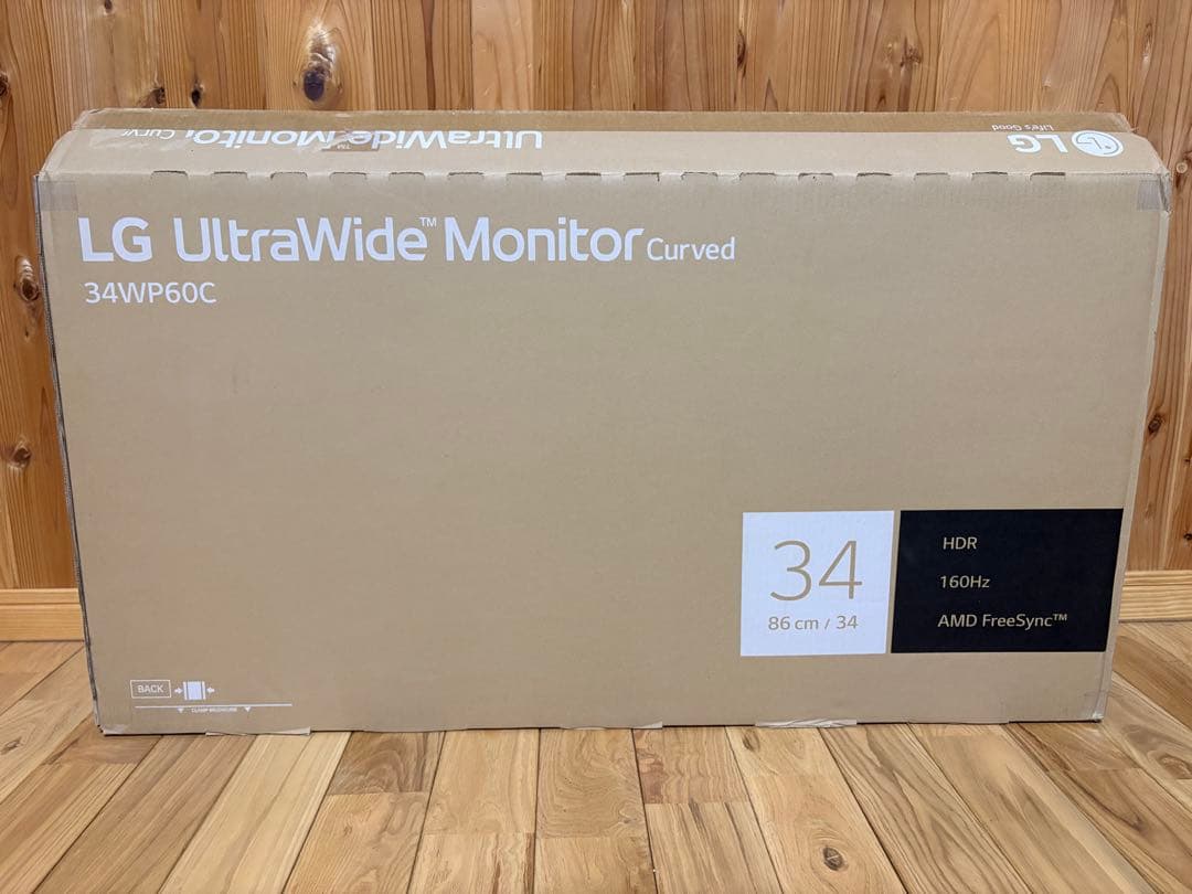 LG ウルトラワイドモニター 34WP60C-B QHD