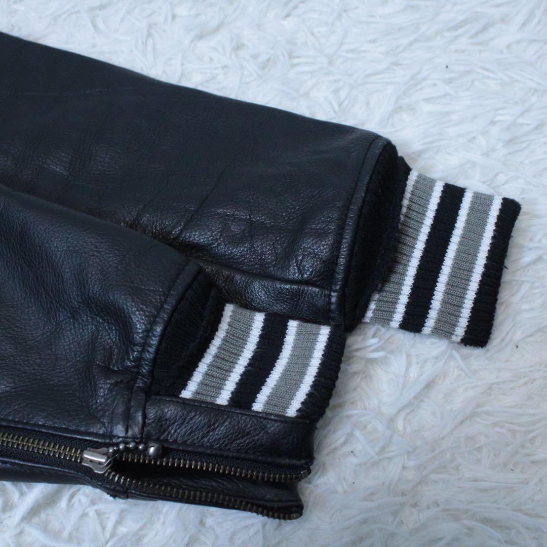 入手困難 00s DONUT & COFFEE フルデコ スタジャン Y2K 黒