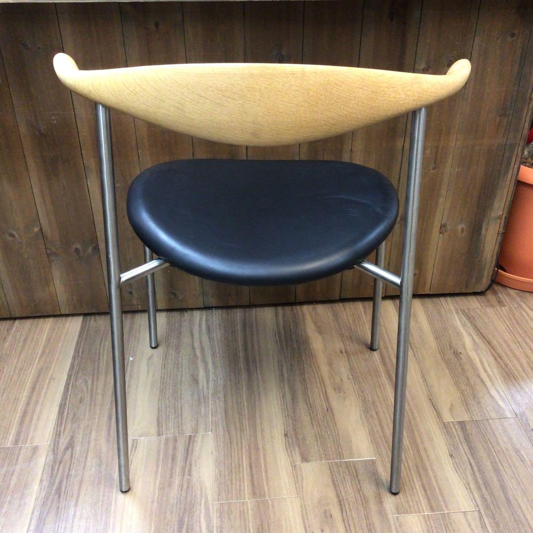 ②カールハンセン＆サン CH88P チェア オーク材 ブラックレザー 引取限定