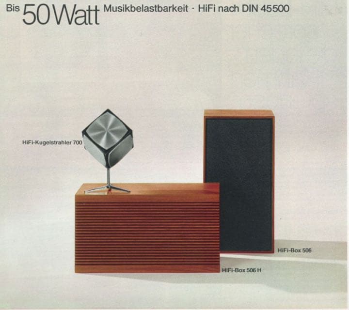 スピーカー・ウーファー grundig audiorama 700 cube speakers