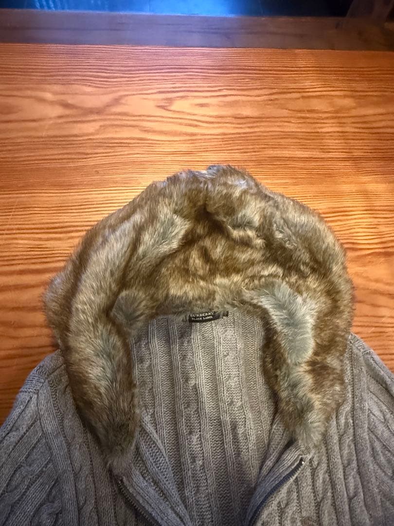 BURBERRY BLACK LABELファーニット バーバリーブラックレーベル