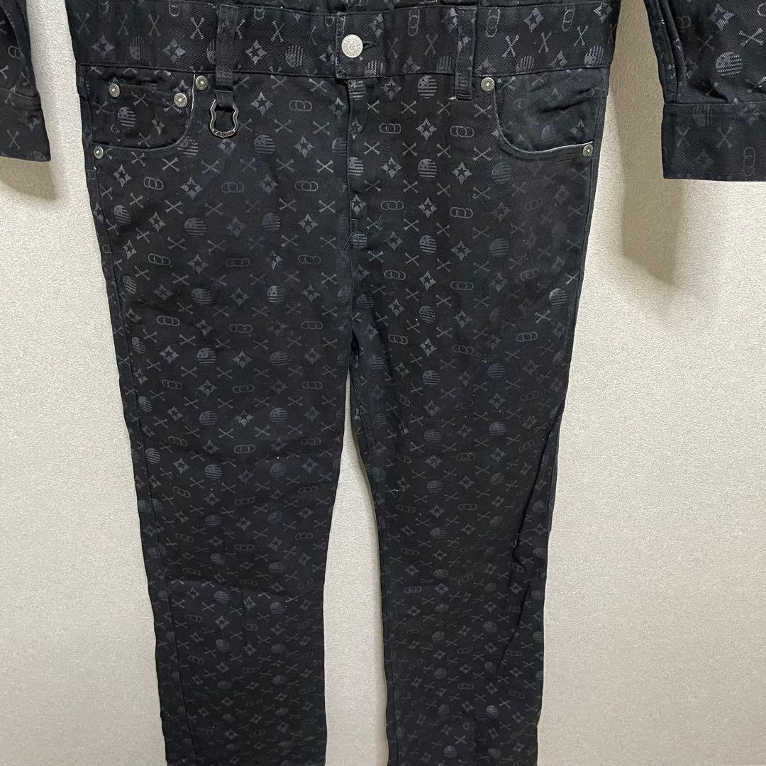 美品　VANSON モノグラム　オーバーオール　つなぎ オ－ルインワン　XL