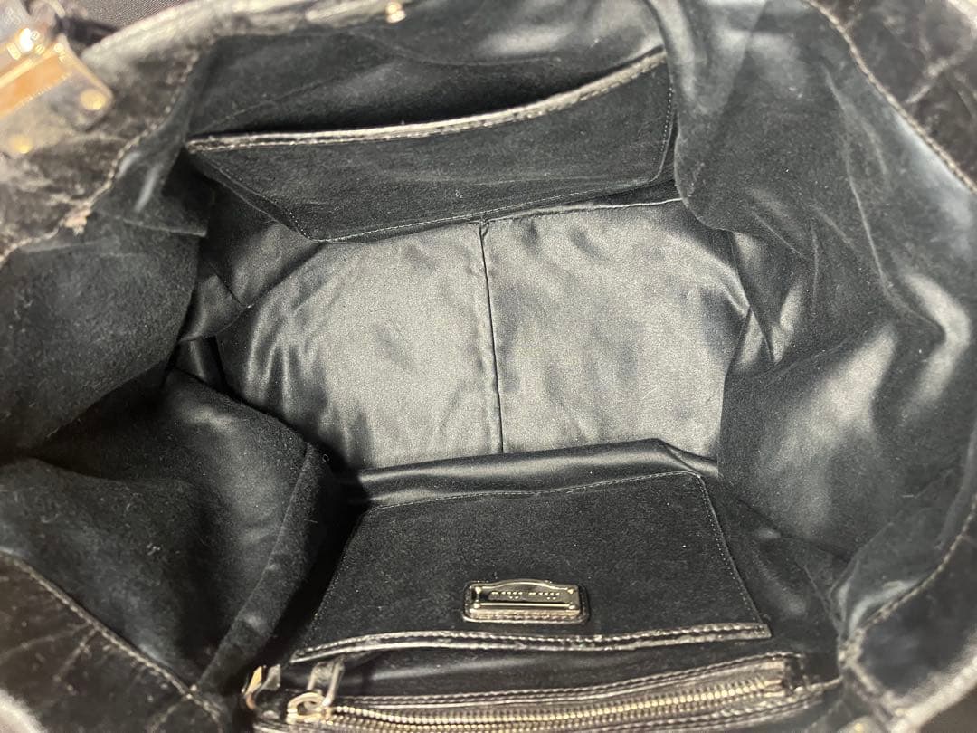 コ*ナ様 Miu Miu ブラックレザー ハンドバッグ