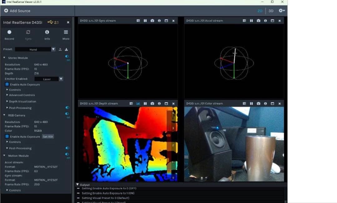 その他 Intel RealSense Depth Camera D435i