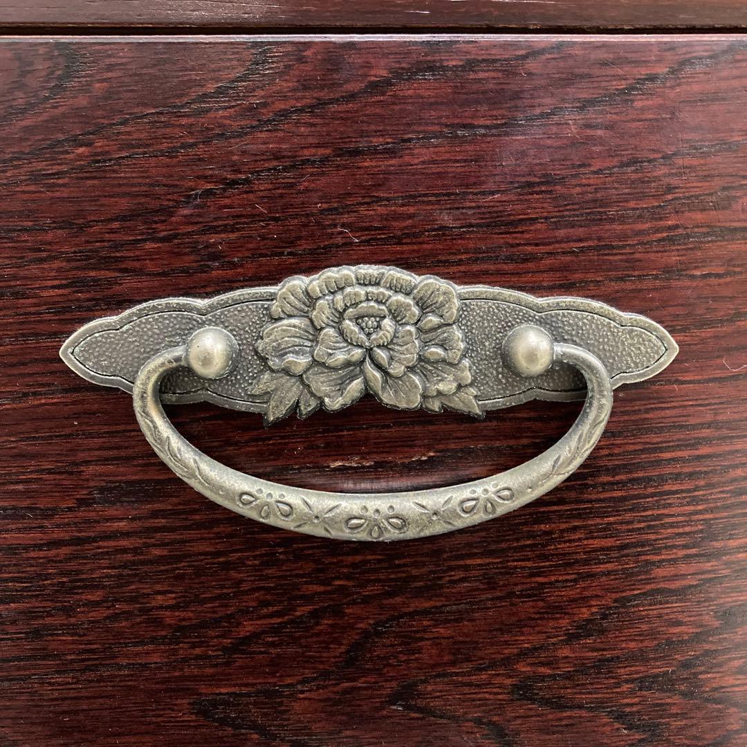 民芸調　4段チェスト　箪笥　タンス　ミドルチェスト　古民家　時代風