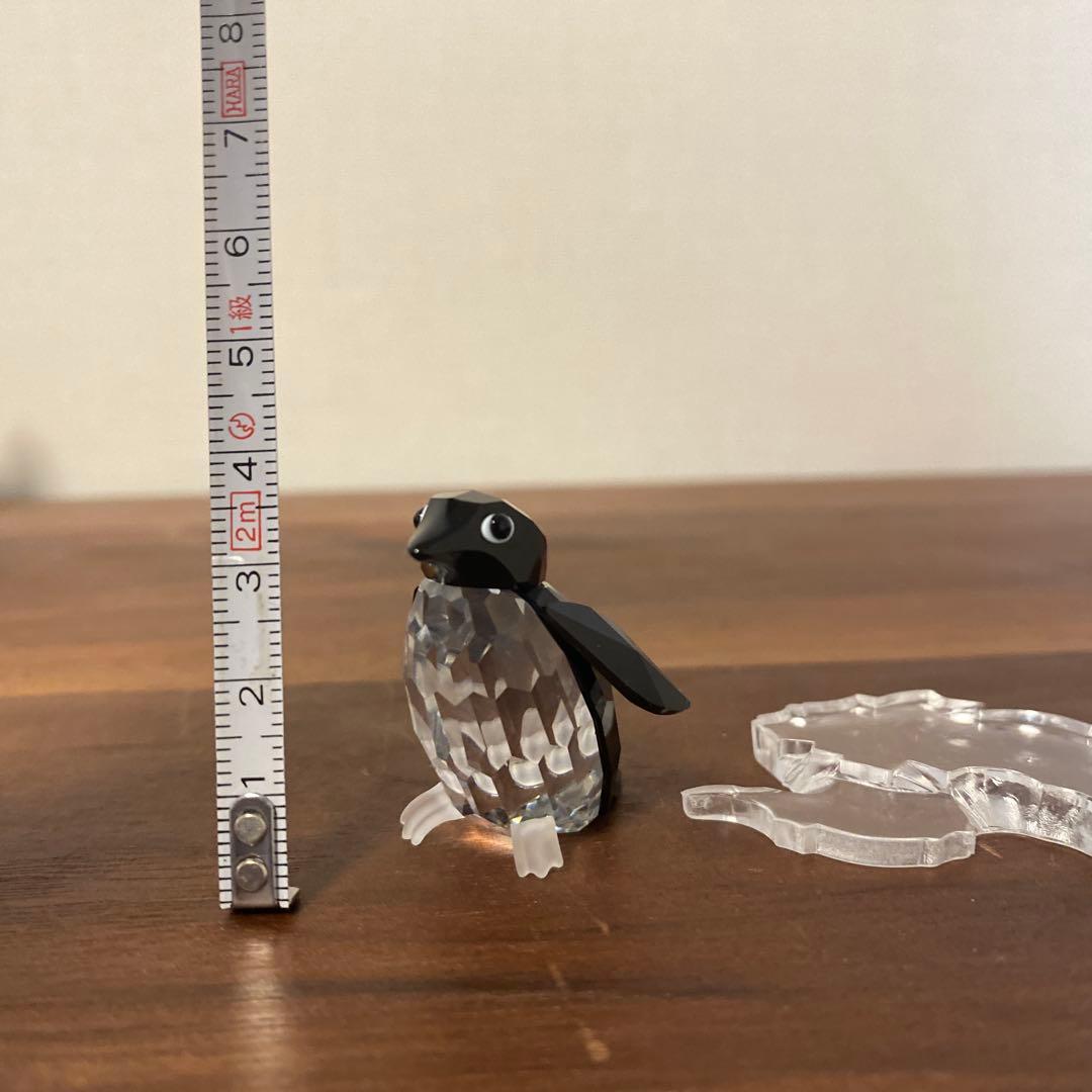 スワロフスキー置物　ペンギン男爵　台座付き