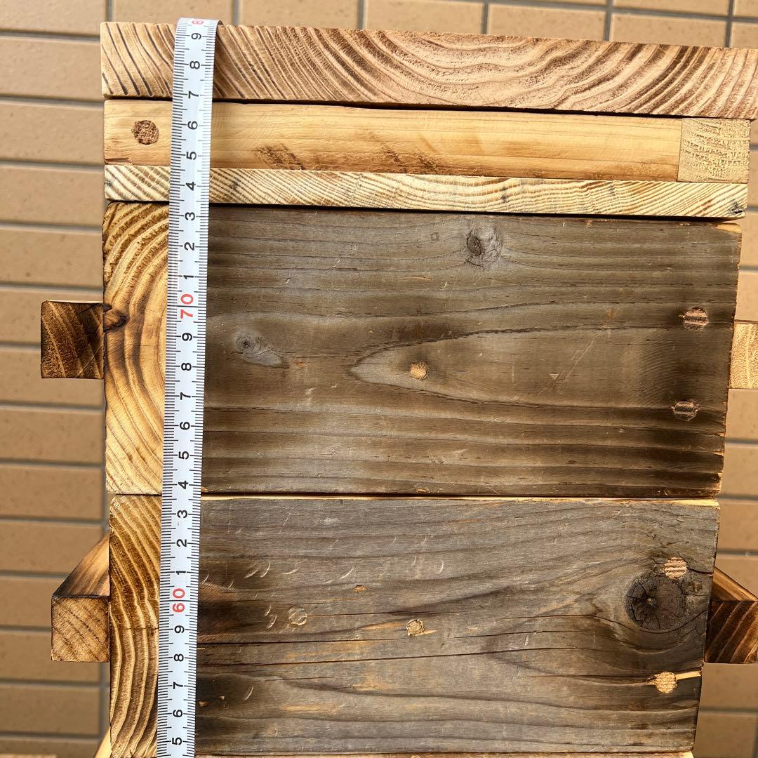 日本ミツバチ重箱式巣箱　手作り　6段　　　505