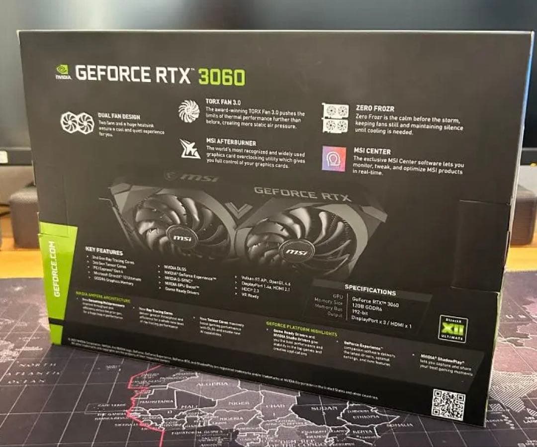 グラフィックボード・グラボ・ビデオカード MSI GeForce RTX 3060 VENTUS 2X 12GB OC