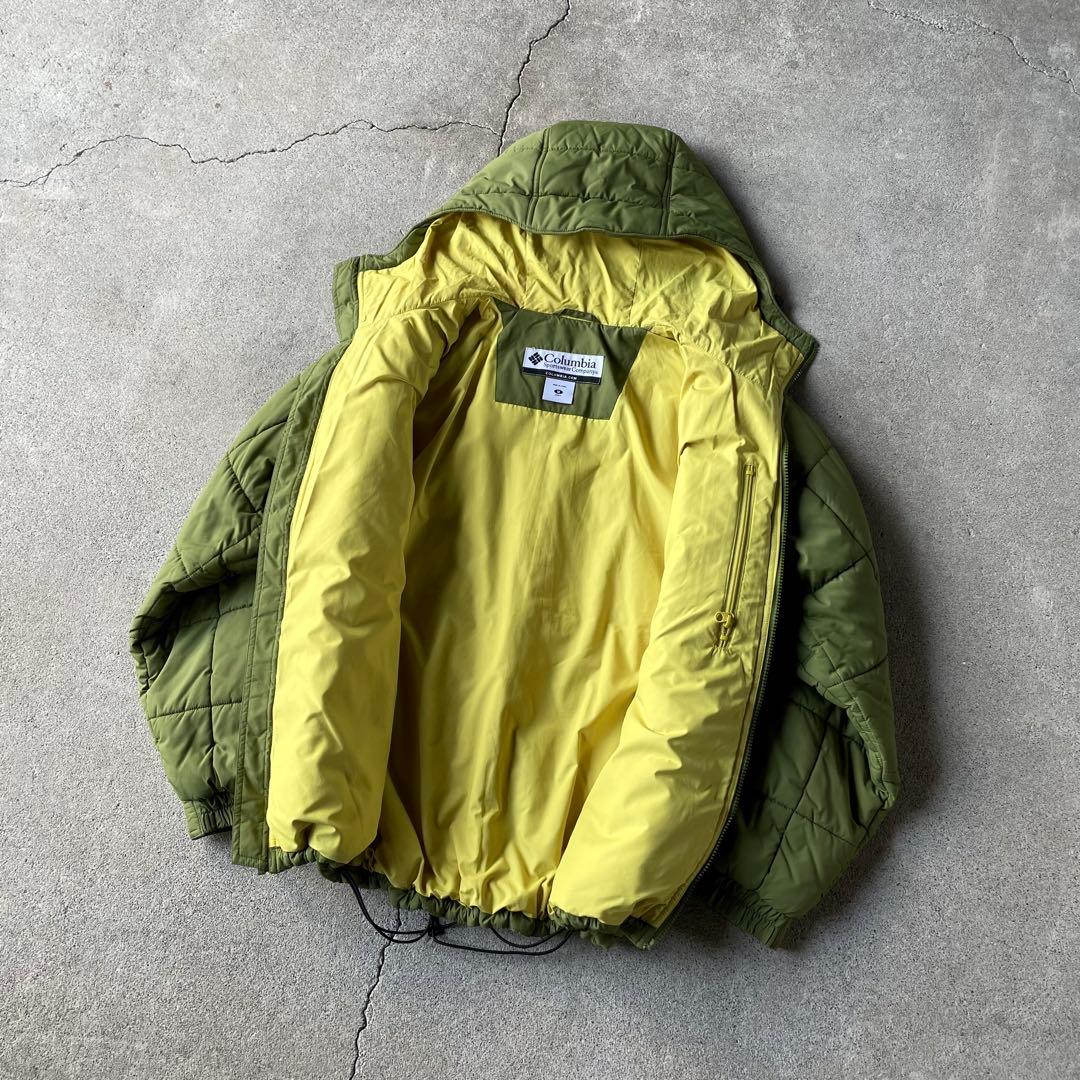 ジャケット・アウター Columbia hooded puffer jacket lime green
