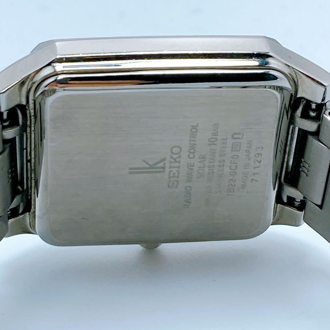 589 セイコー　ルキア　1B22-0CF0 スクエア　ソーラー　腕時計