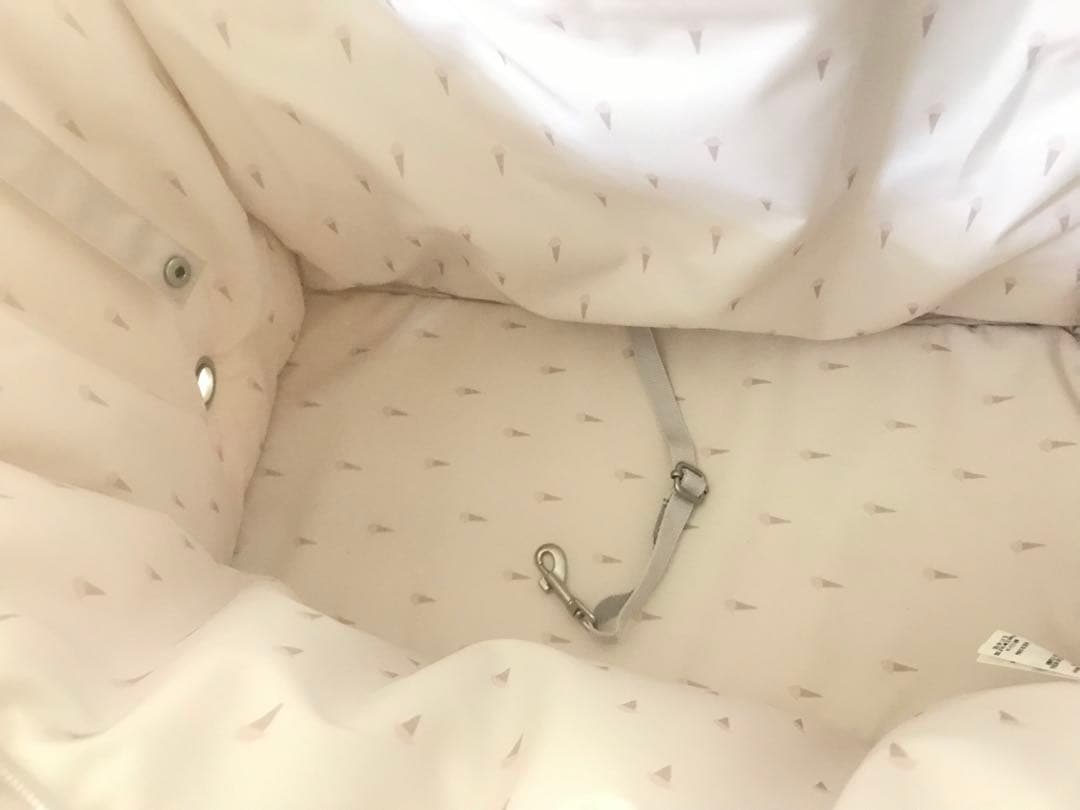 タグ保管＊ほぼ未使用＊ジェラートピケ⚠️中敷きなし　キルティングキャリーバック