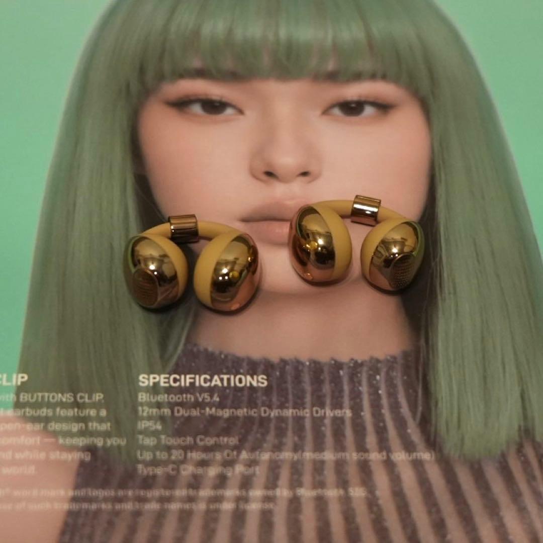 BUTTONS CLIP イヤーカフ ワイヤレスイヤホン