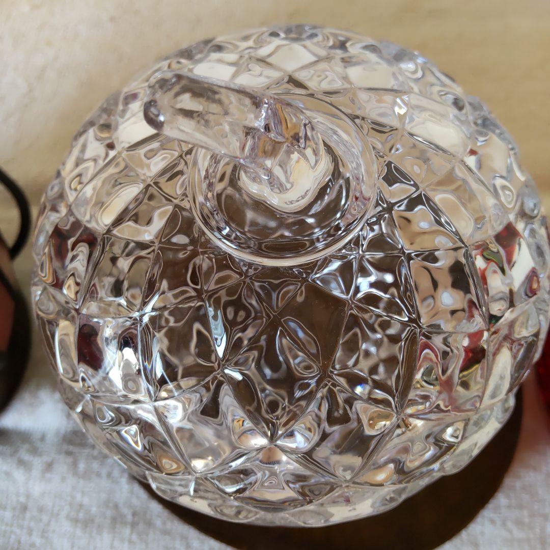 りんご4点セット　林檎のステンドグラスランプとAppleガラス小物