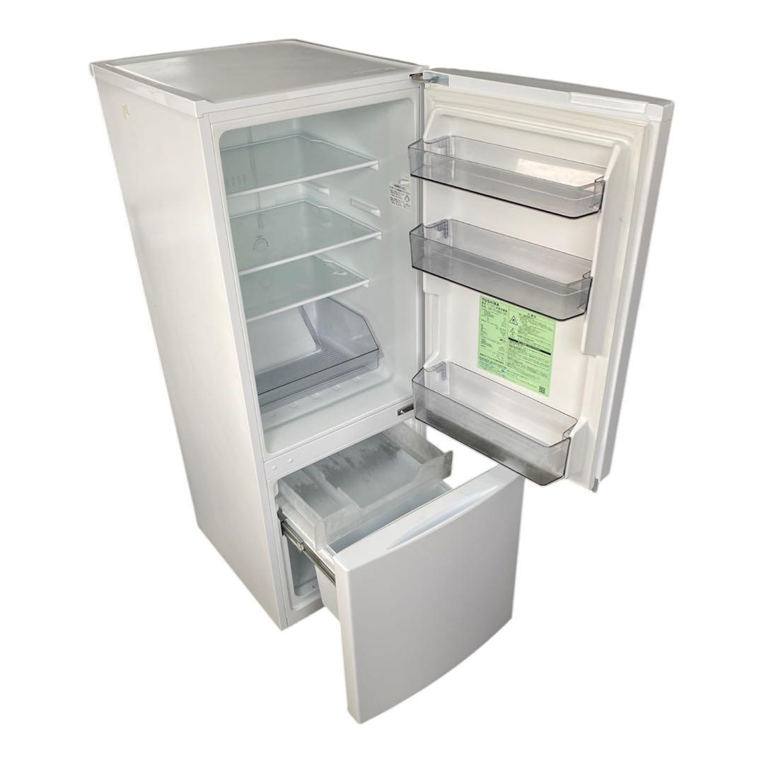 東芝 ノンフロン冷凍冷蔵庫 GR-S15BS(W) 2021年製 白 生活家電