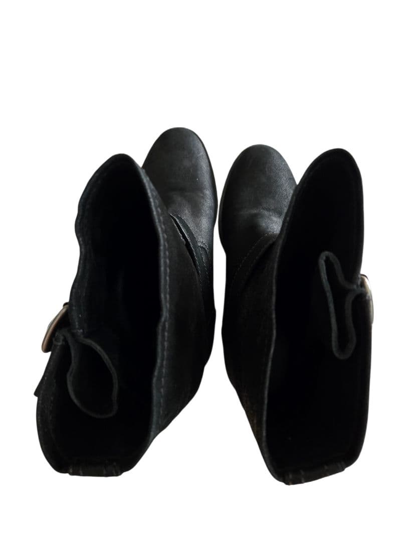 美品・箱付き miumiu ミュウミュウ レザー エンジニアブーツ 23.5㎝