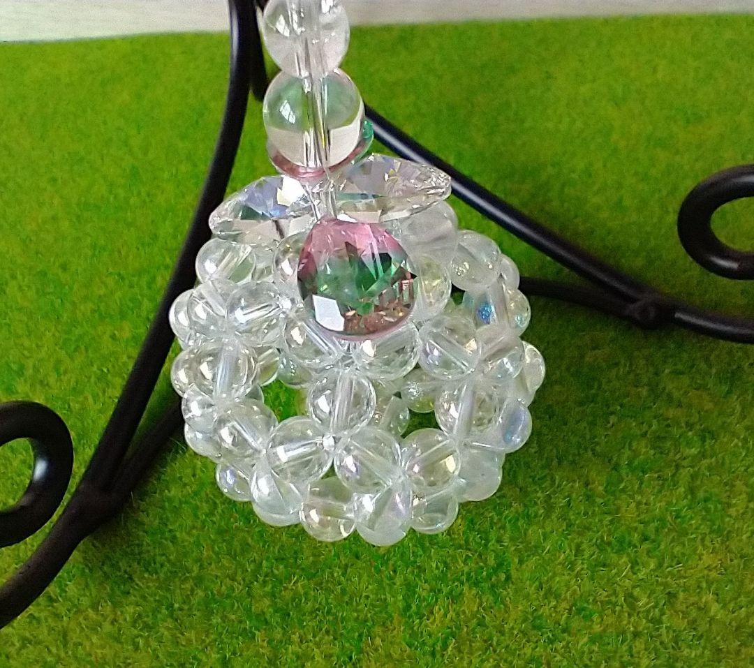 天然石水晶フラーレンキャッチャー　オーロラ６ミリ