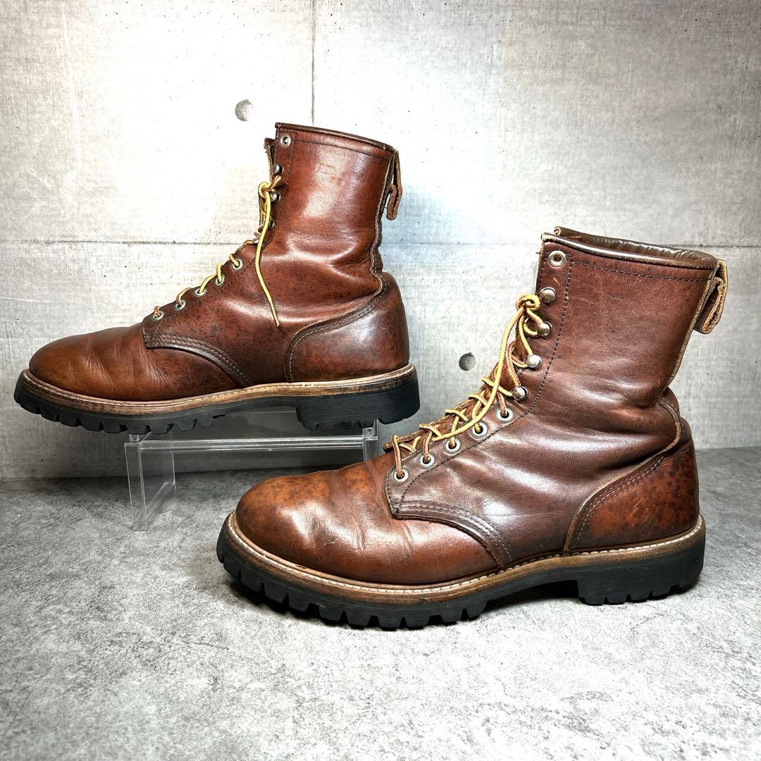 70s【REDWING】ロガーブーツ/木村拓哉/私物同型番(899)白四角犬タグ