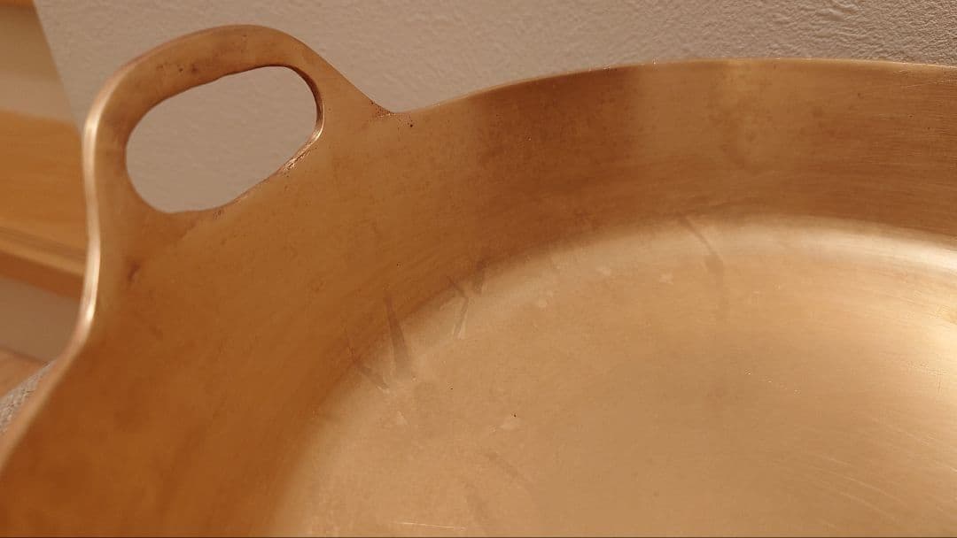 希少 有次 平井鋳造所 32cm 砲金 極厚 天ぷら鍋 ②