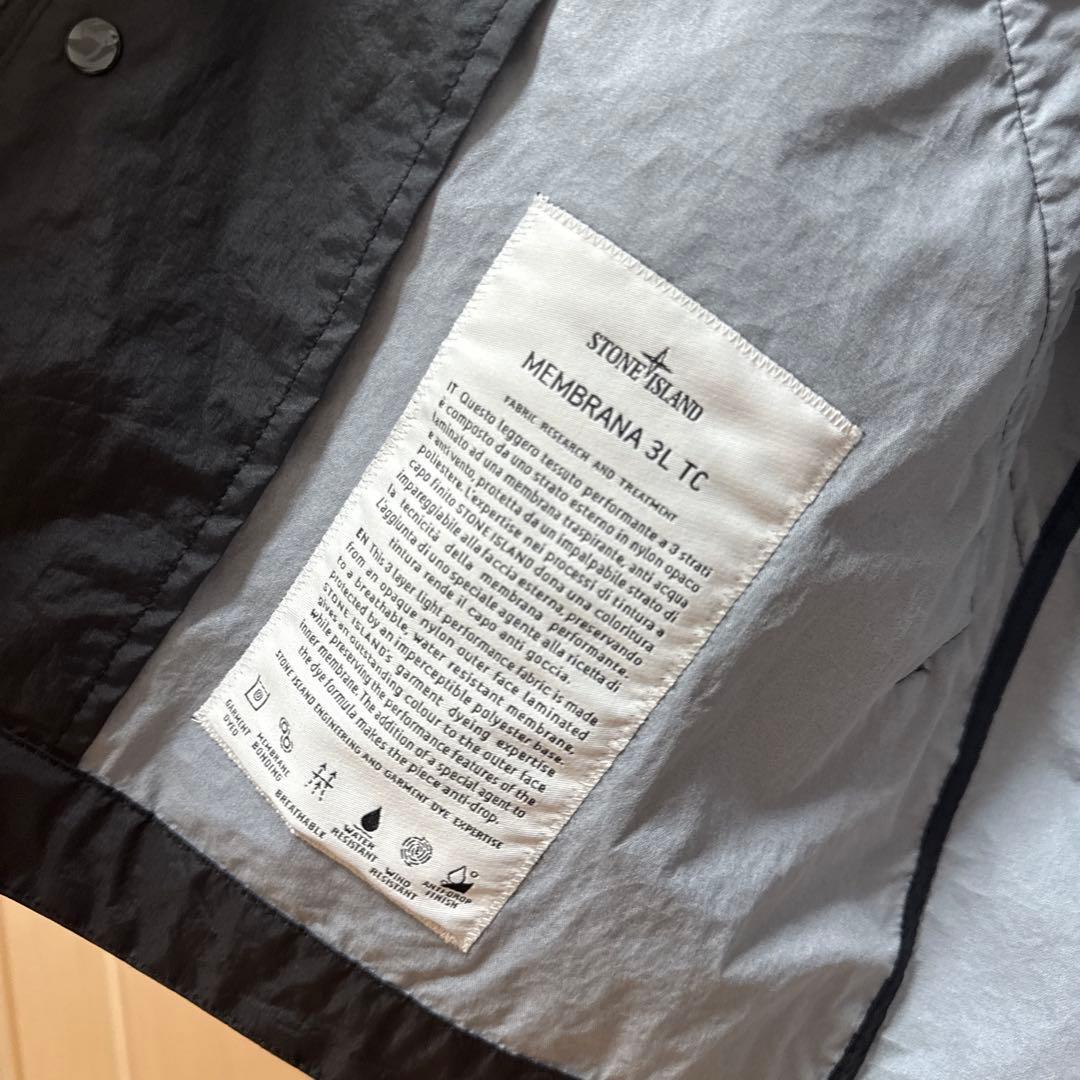 STONE  ブラックナイロンジャケット