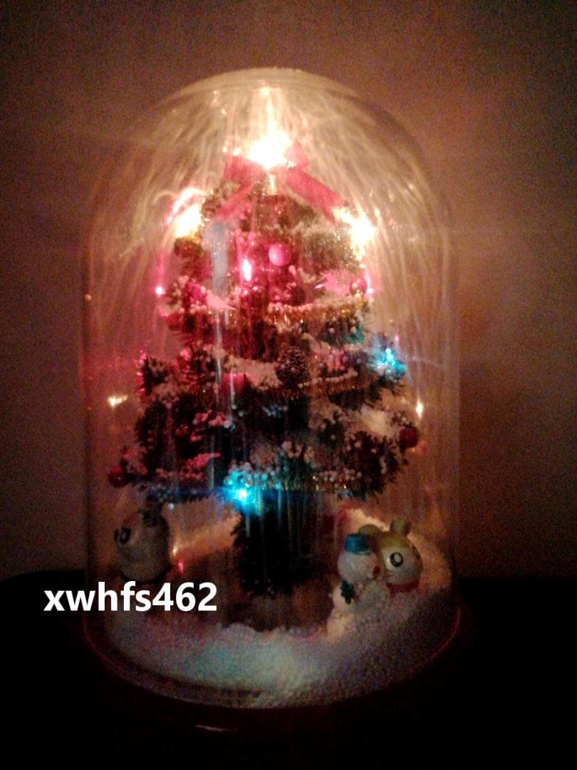 とっとこハム太郎 雪ふるツリー ハムたちが回転 クリスマスツリー スノードーム