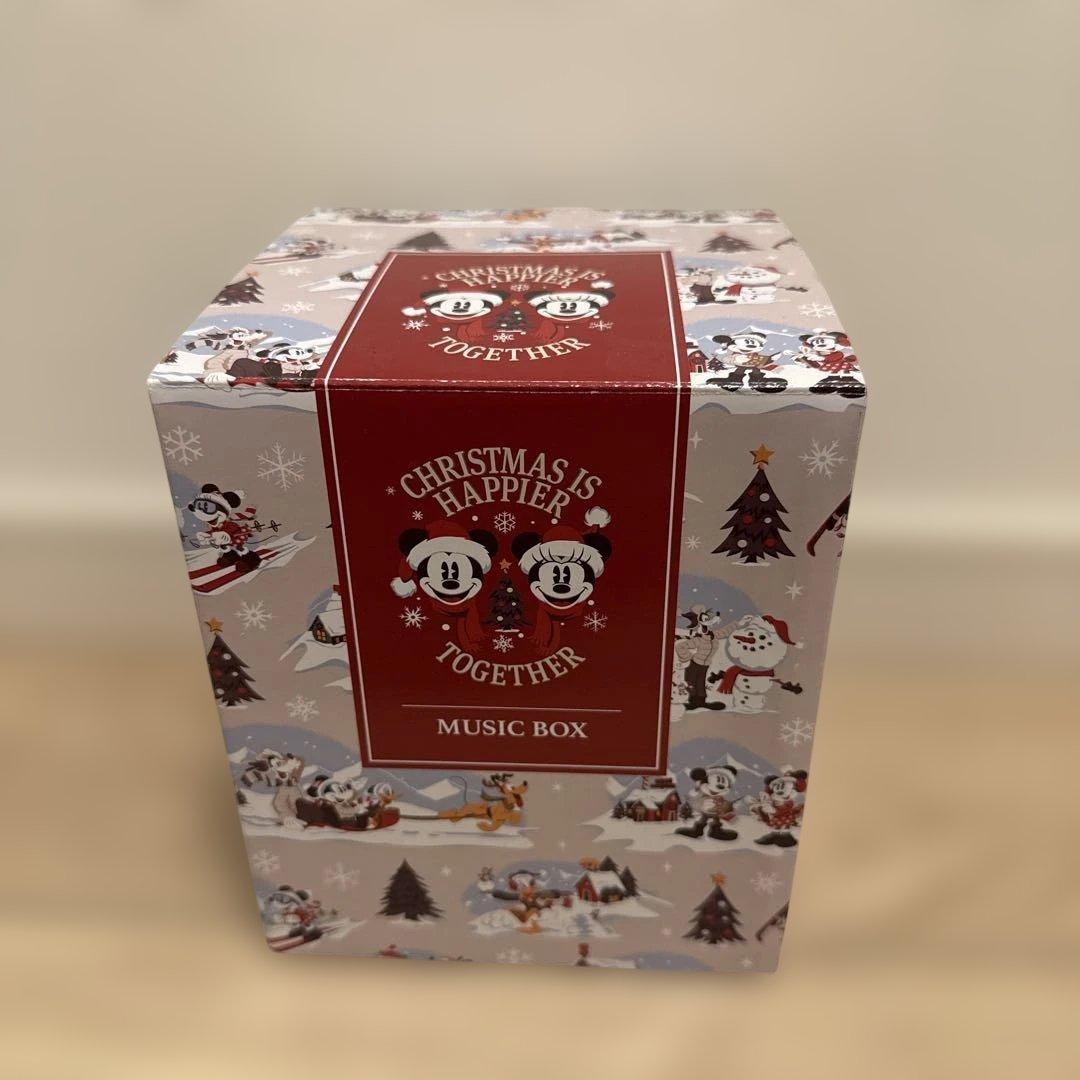 オルゴール CHRISHMAS IS HAPPIER TOGETHER MUSICBOX