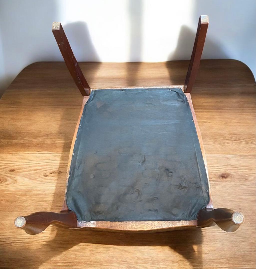 オールドマルニ　北欧レトロ★MARUNI　マルニ木工　鋲打ちハイバックチェア