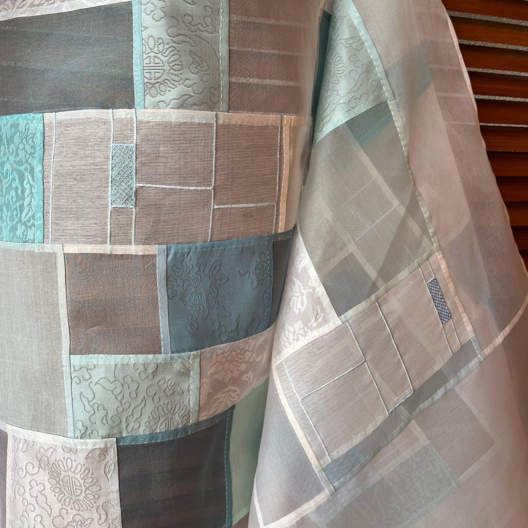 薄絹のタペストリー・空　韓国ポジャギ　ハンドメイド