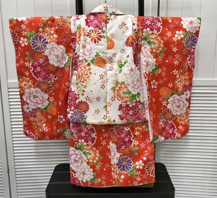 (6507)　♥ 七五三 三歳 女の子 ♥ 被布セット ♥