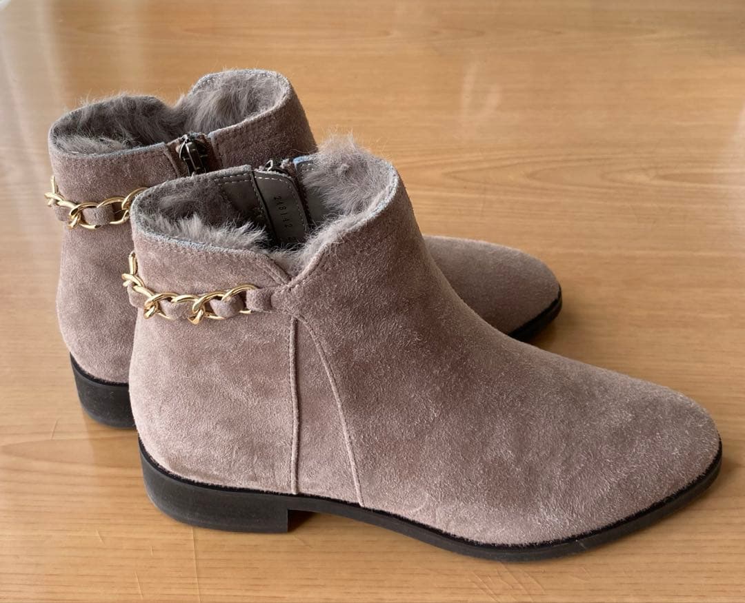 銀座かねまつ　内側ボア　ショートブーツ（22.5㎝）