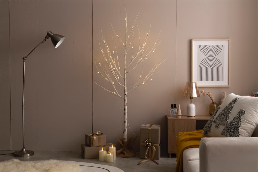 【送料無料】【高さ150cm】白樺風ツリー ブランチ LEDライト 観葉植物