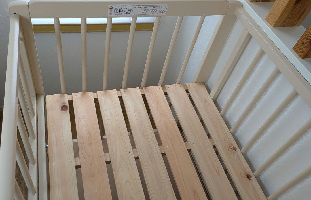 キンタロー社（日本製）ポムヌーベル（ホワイト、すのこ床板）