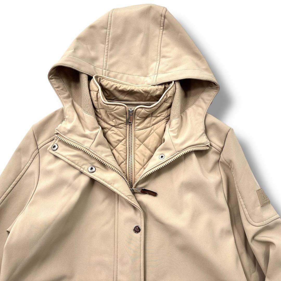 【極美品】ローレンラルフローレンコート モッズコート　フード　裏起毛　中綿ダウン