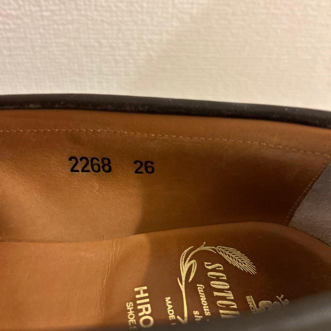 スコッチグレイン HIROKAWA ローファー 革靴　26cm ブラウン
