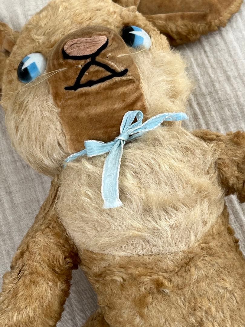 アンティークヴィンテージ英国製うさぎバニーぬいぐるみテディベア ドール