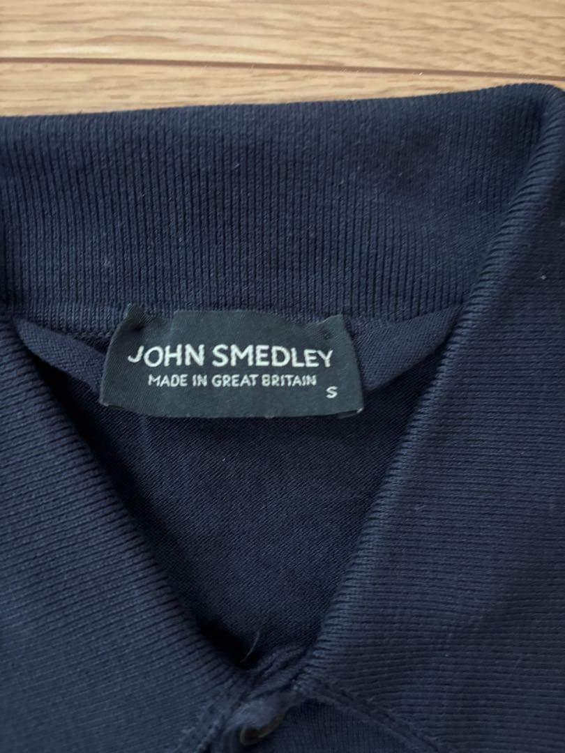 JOHN SMEDLEY ネイビー ポロシャツISIS Sサイズ