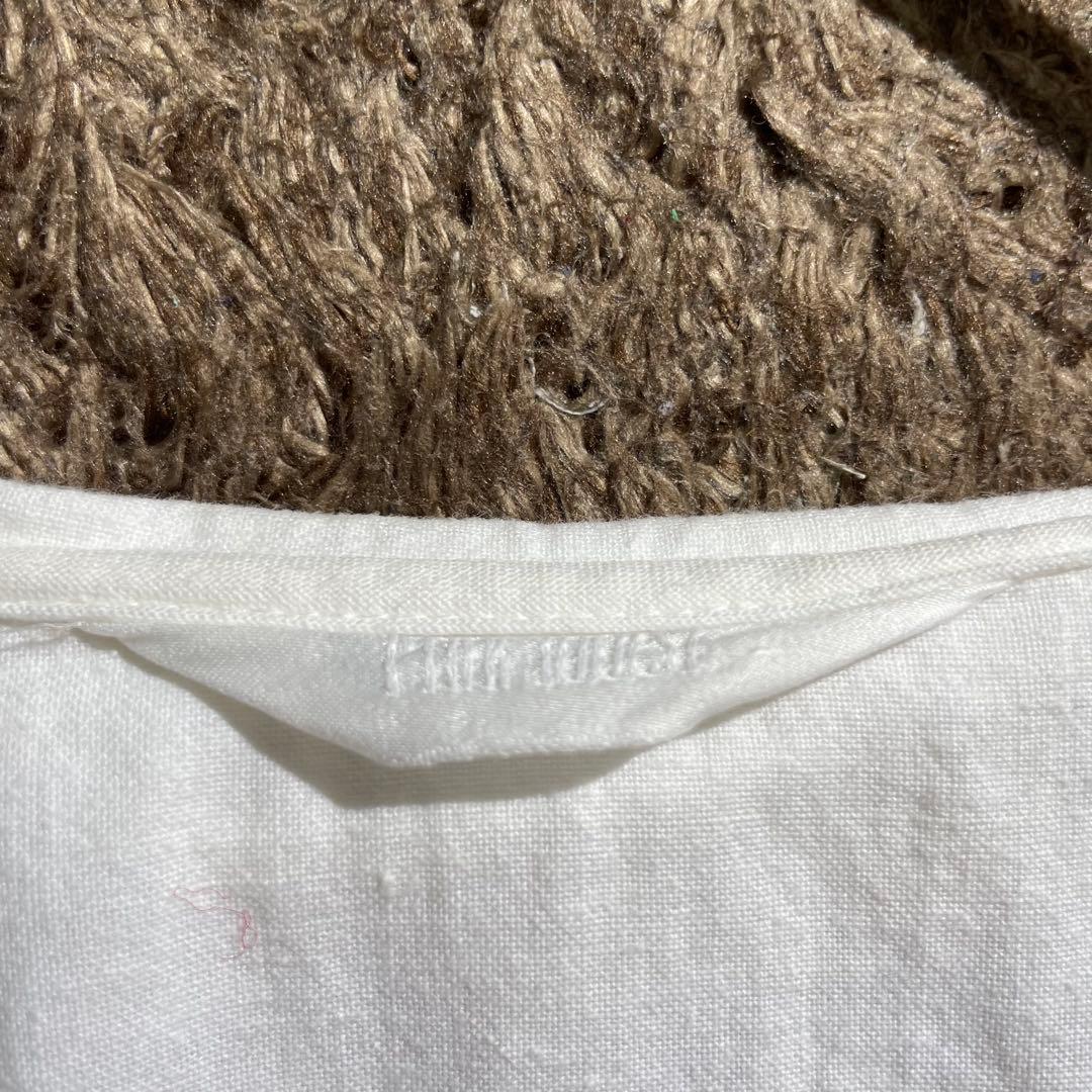 入手困難✨ ピンクハウス ピコ加工 フリル ブラウス 長袖 コットン ホワイト