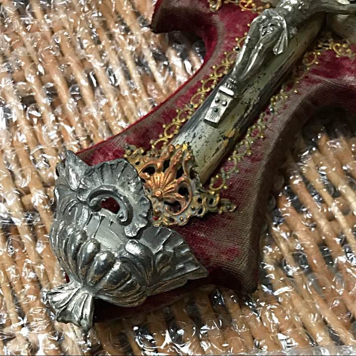 十字架,イエスキリスト,マリア,壁掛け,聖水盤,骨董品,呪物、呪物コレクション